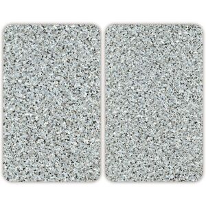Wenko Protezione Per Piano Cottura, Copertura Per Piano Cottura In Vetro 'granito', Set Di 2, Vetro Temperato, 30x52 Cm, Multicolore - Wenko Protezione Per Piano Cottura, Copertura Per Piano Cottura In Vetro 'granito', Set Di 2, Vetro Temperato, 30x52 Cm, Multicolore -