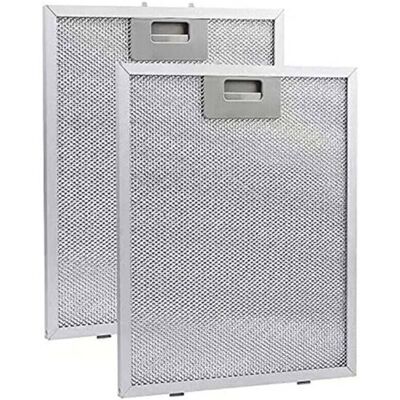 OEM Confezione Da 2 Filtri Per Cappa Da Cucina, Filtri Di Ventilazione In Metallo, 320x260 Mm, Coperture Filtranti Antigrasso Per Piani Cottura. OEM Confezione Da 2 Filtri Per Cappa Da Cucina, Filtri Di Ventilazione In Metallo, 320x260 Mm, Coperture Filtranti Antigrasso Per Piani Cottura.