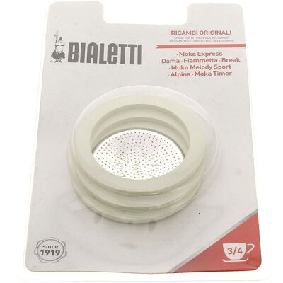 Filtro Bialetti Moka - 3 guarnizioni e tazze - Compatibile con Dama, Break, Moka Easy Filtro Bialetti Moka - 3 guarnizioni e tazze - Compatibile con Dama, Break, Moka Easy