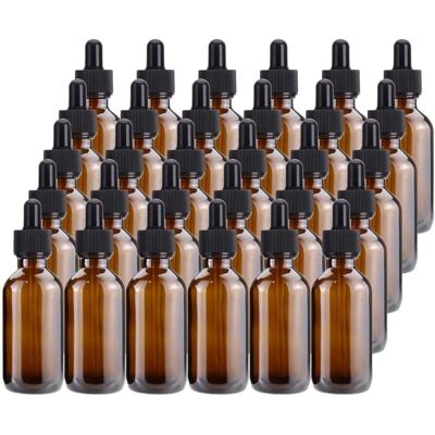 OEM Flaconi Contagocce In Vetro Ambrato Da 60 Ml – Confezione Da 30 Flaconi Vuoti, Ideali Per Oli Essenziali E Massaggi. OEM Flaconi Contagocce In Vetro Ambrato Da 60 Ml – Confezione Da 30 Flaconi Vuoti, Ideali Per Oli Essenziali E Massaggi.
