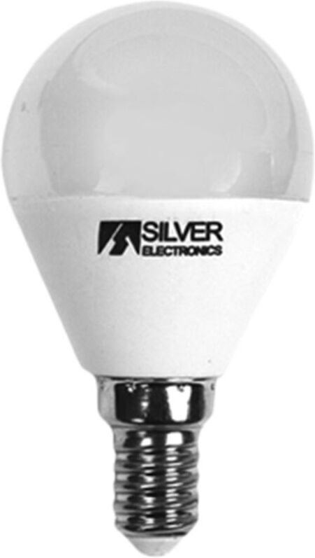 SILVER ELECTRONICS - E14 5W 3000K sphere Lampadina a led regolabile 5W 3000K