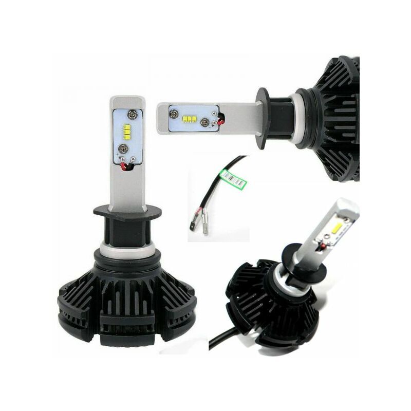 EXSENSA - kit lampade led auto moto fari coppia H1 lampadine 60W luce bianca F3