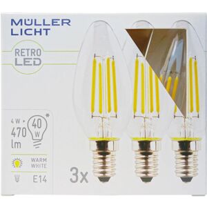 FP - Lampadina Di 4w Led (40w) E14 220-240v 470lm 2700k 10.000h 3x FP - Lampadina Di 4w Led (40w) E14 220-240v 470lm 2700k 10.000h 3x