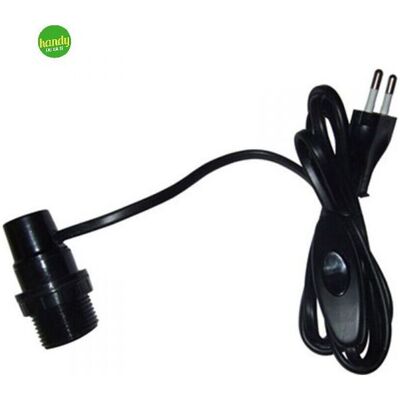 ELECTRALINE - adattatore E14 - 1,5 m - nero - Lamp adapter ELECTRALINE - adattatore E14 - 1,5 m - nero - Lamp adapter