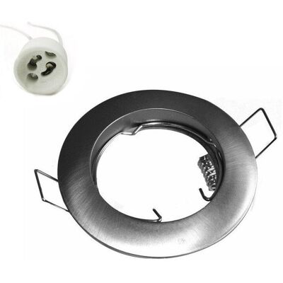 SILVER ELECTRONICS Anello Fisso In Nichel Opaco Gu10 910603 SILVER ELECTRONICS Anello Fisso In Nichel Opaco Gu10 910603
