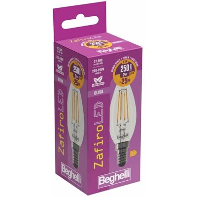 Beghelli 56406 Lampada Led Zafiro A Oliva 2w Beghelli 56406 Lampada Led Zafiro A Oliva 2w