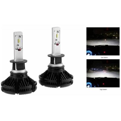 MARCA Coppia Lampade Led Auto Fari H1 X3 Kit Lampadine 50w 6000 Lumen Ip67 MARCA Coppia Lampade Led Auto Fari H1 X3 Kit Lampadine 50w 6000 Lumen Ip67