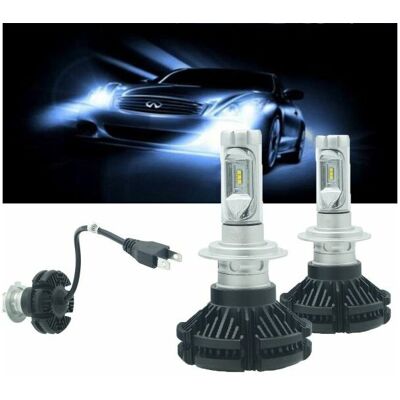 MARCA Coppia Lampade Led Auto Fari H7 X3 Kit Lampadine 50w 6000 Lumen Ip67 MARCA Coppia Lampade Led Auto Fari H7 X3 Kit Lampadine 50w 6000 Lumen Ip67
