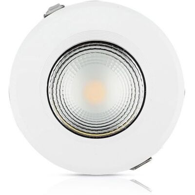 V-TAC Vt-26201 Faretto Led Da Incasso Rotondo Led Cob 20w 120lm/w A++ Colore Bianco 6400k - Sku 1275 - V-TAC Vt-26201 Faretto Led Da Incasso Rotondo Led Cob 20w 120lm/w A++ Colore Bianco 6400k - Sku 1275 -