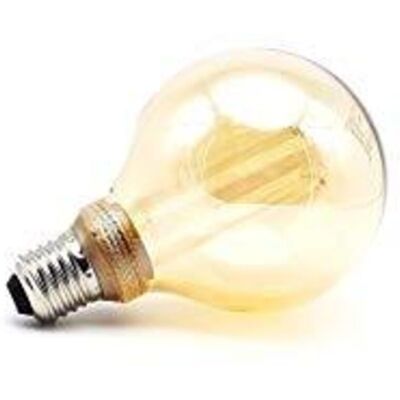 F-BRIGHT Lampadina Led Fbright G95 Ambra 4 W E27 200 Lm Ø 9,5 X 14,5 Cm Decorativa (1800 K) F-BRIGHT Lampadina Led Fbright G95 Ambra 4 W E27 200 Lm Ø 9,5 X 14,5 Cm Decorativa (1800 K)