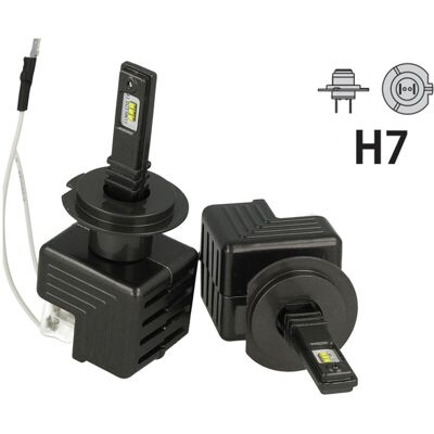 CARALL - Kit Full Led Canbus H7 30w 12v Con 6 Chip Philips Lumileds Zes Super Compatto Facile Da Installare Raffredamento Ventola CARALL - Kit Full Led Canbus H7 30w 12v Con 6 Chip Philips Lumileds Zes Super Compatto Facile Da Installare Raffredamento Ventola