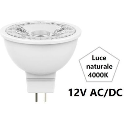CFADDA Lampada Spot Led Mr16 Gu5.3 - 6.5w - 4000°k Naturale - 560 Lm - 50x45h CFADDA Lampada Spot Led Mr16 Gu5.3 - 6.5w - 4000°k Naturale - 560 Lm - 50x45h