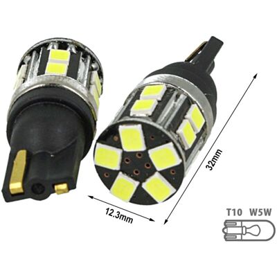 CARALL - Lampada Led T10 W5w 100% Canbus 5w Reale 12v 24v No Errore Senza Polarità Bianco 6000k CARALL - Lampada Led T10 W5w 100% Canbus 5w Reale 12v 24v No Errore Senza Polarità Bianco 6000k