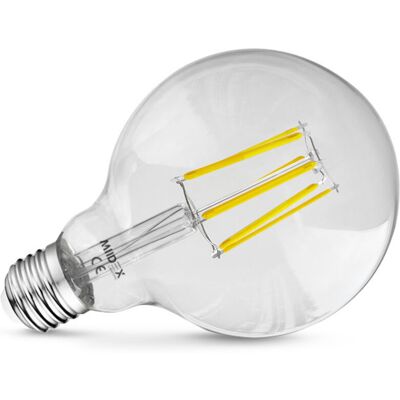 Miidex Lighting - Lampadina LED G125 - 8W, 1000lm, Bianco caldo Miidex Lighting - Lampadina LED G125 - 8W, 1000lm, Bianco caldo