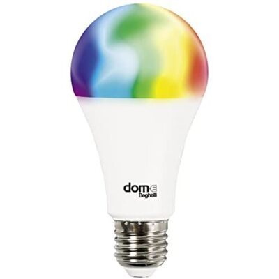 Beghelli Lampada Smart Wi-fi Led Goccia Dom-e Rgb+w Dynamic E27 - 14w - 2700 A 6500°k - 1400 Lm - 65x134h Beghelli Lampada Smart Wi-fi Led Goccia Dom-e Rgb+w Dynamic E27 - 14w - 2700 A 6500°k - 1400 Lm - 65x134h