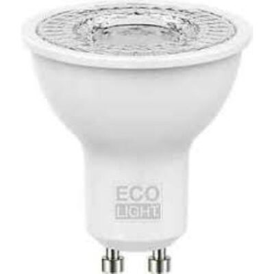 ECOLIGHT Lampadine Led Gu10 Spot 6w3000k ECOLIGHT Lampadine Led Gu10 Spot 6w3000k