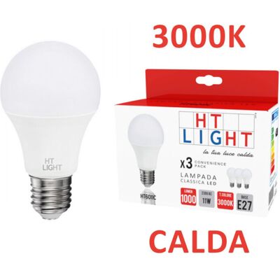 ALCAPOWER Alca Power A60 11w 220v 1000lm 3000k E27 Lampada A Led Box Da 3pz ALCAPOWER Alca Power A60 11w 220v 1000lm 3000k E27 Lampada A Led Box Da 3pz