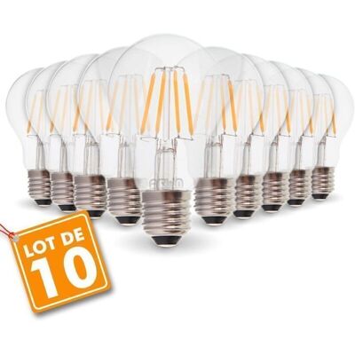 ARUM LIGHTING Lotto Di 10 Lampadine A Filamento E27 4w Eq. 40w Bianco Caldo 2700 K. ARUM LIGHTING Lotto Di 10 Lampadine A Filamento E27 4w Eq. 40w Bianco Caldo 2700 K.