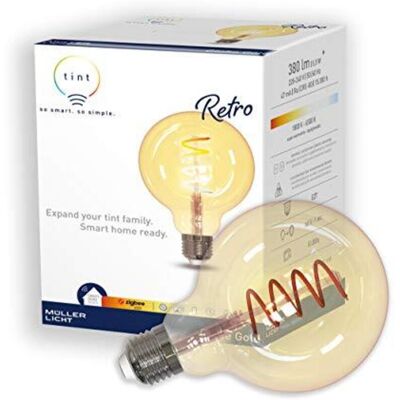 MULLER LICHT Lampadina Led Singola Classe Energetica: A+ (a++ - E) Müller-licht Globe Gold Retro White+ambiance 404038 Gz10 Potenza MULLER LICHT Lampadina Led Singola Classe Energetica: A+ (a++ - E) Müller-licht Globe Gold Retro White+ambiance 404038 Gz10 Potenza