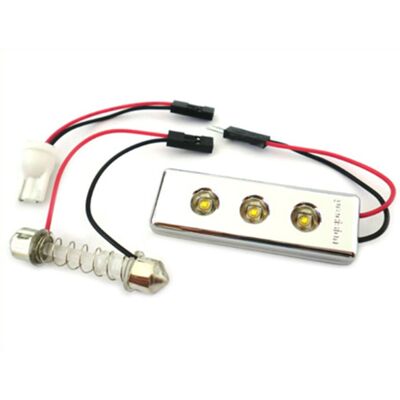 CARALL Pannello Led Per Luci Plafoniera Abitacolo Cortesia Auto 3 Smd Pcb Osram Bianco 12v T10 E Siluro CARALL Pannello Led Per Luci Plafoniera Abitacolo Cortesia Auto 3 Smd Pcb Osram Bianco 12v T10 E Siluro