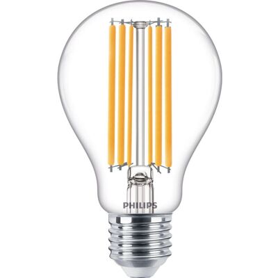 Philips Lampadina Led Goccia Trasparente 13 W (120 W) E27 2.700 K° Philips Lampadina Led Goccia Trasparente 13 W (120 W) E27 2.700 K°