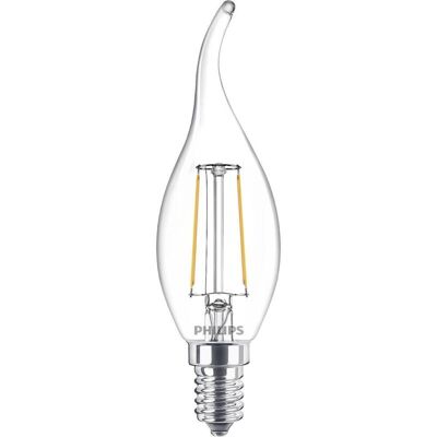 Philips Led Classic Colpo Di Vento Vetro Filamento 2700k Philips Led Classic Colpo Di Vento Vetro Filamento 2700k