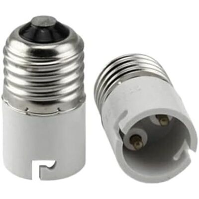 TORMATOR Adattatore Da Portalampada E27 A B22, Portalampada A Baionetta, Portalampada Per Lampadine A Led/cfl E A Incandescenza TORMATOR Adattatore Da Portalampada E27 A B22, Portalampada A Baionetta, Portalampada Per Lampadine A Led/cfl E A Incandescenza