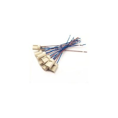 OEM 25 Pezzi Portalampade G4 Con Base In Ceramica E Filo In Teflon Da 10 Cm Per Lampade Alogene Al Quarzo, Alogene, A Led E A Incandescenza - Crezuo OEM 25 Pezzi Portalampade G4 Con Base In Ceramica E Filo In Teflon Da 10 Cm Per Lampade Alogene Al Quarzo, Alogene, A Led E A Incandescenza - Crezuo