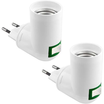 OEM Portalampada E27 Con Interruttore Wireless Per Lampada Da Parete, Ac 230v, Portalampada A Led, Adattatore E27 Per Lampada Da Comodino, Faretto E27, Confezione Da 2 (lampadine Non Incluse) OEM Portalampada E27 Con Interruttore Wireless Per Lampada Da Parete, Ac 230v, Portalampada A Led, Adattatore E27 Per Lampada Da Comodino, Faretto E27, Confezione Da 2 (lampadine Non Incluse)