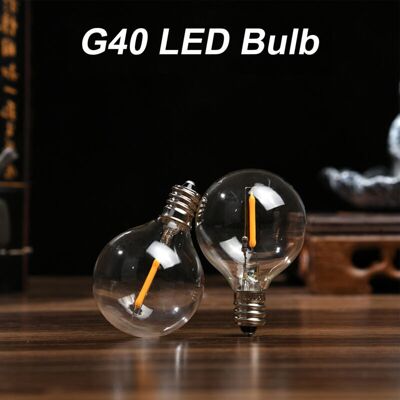 OEM Lampadina Led Di Ricambio G40 E12, Ip44 Impermeabile 220v 2700k Per Luci Decorative Da Esterno, 1w = 10w A Incandescenza, Lampadina Led A Filamento G40 Globe E12 Per Luci Decorative Da Esterno -crezuo OEM Lampadina Led Di Ricambio G40 E12, Ip44 Impermeabile 220v 2700k Per Luci Decorative Da Esterno, 1w = 10w A Incandescenza, Lampadina Led A Filamento G40 Globe E12 Per Luci Decorative Da Esterno -crezuo