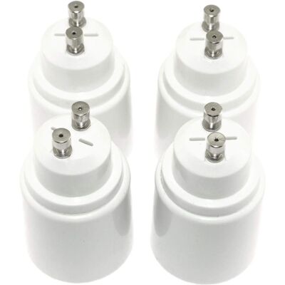 RICEEL Confezione Da 4 Portalampade Da Gu10 A E26/e27, Adattatore Convertitore Di Luce Led Resistente Al Calore, Accessori Per Portalampade (bianco) RICEEL Confezione Da 4 Portalampade Da Gu10 A E26/e27, Adattatore Convertitore Di Luce Led Resistente Al Calore, Accessori Per Portalampade (bianco)