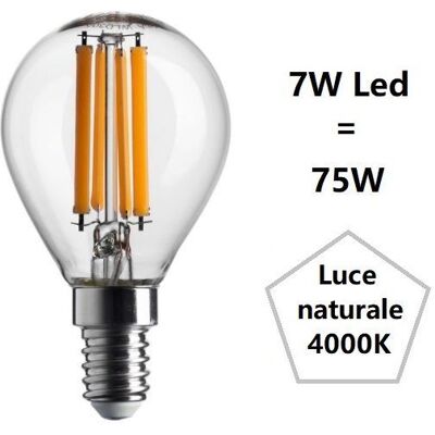 BOT LIGHTING Lampadina Sfera Piccola Led 7w Luce Naturale 4000k 1055 Lumen E14 Bot BOT LIGHTING Lampadina Sfera Piccola Led 7w Luce Naturale 4000k 1055 Lumen E14 Bot