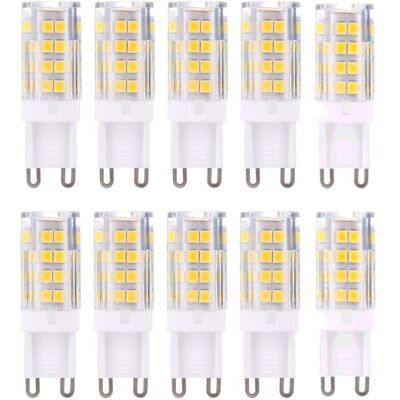 XISRENS Tigrezy - Confezione Da 10 Lampadine Led G9, Bianco Caldo 3000 K 5 W Equivalenti A Lampadine Alogene Da 40 W 420 Lumen Non Dimmerabili XISRENS Tigrezy - Confezione Da 10 Lampadine Led G9, Bianco Caldo 3000 K 5 W Equivalenti A Lampadine Alogene Da 40 W 420 Lumen Non Dimmerabili