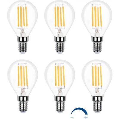 TKAAKT Lampadina Led Sferica E14, Dimmerabile, Luce Bianca Calda 2700k, 400 Lumen, Ac 230v, G45 E14 Led 4w (equivalente A Una Lampadina A Incandescenza E14 Da 40w), Piccola Lampadina Led Sferica Decorativa E TKAAKT Lampadina Led Sferica E14, Dimmerabile, Luce Bianca Calda 2700k, 400 Lumen, Ac 230v, G45 E14 Led 4w (equivalente A Una Lampadina A Incandescenza E14 Da 40w), Piccola Lampadina Led Sferica Decorativa E