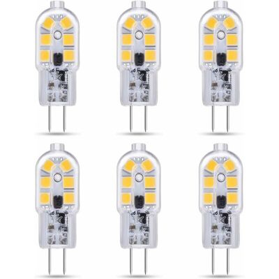 XISRENS Lablanc - Confezione Da 6 Led G4 2w 12v Ac/dc Bianco Freddo 6000k Per Cappe Aspiranti, 200lm, Equivalenti A Lampadine Alogene G4 Da 10w/20w, Non Dimmerabili, Led G4 12v A Due Pin Per Lampadari/camper XISRENS Lablanc - Confezione Da 6 Led G4 2w 12v Ac/dc Bianco Freddo 6000k Per Cappe Aspiranti, 200lm, Equivalenti A Lampadine Alogene G4 Da 10w/20w, Non Dimmerabili, Led G4 12v A Due Pin Per Lampadari/camper