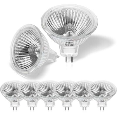 XISRENS Confezione Da 8 Lampadine Alogene Mr16 Da 50w 12v, Faretti Alogeni Gu5.3 Dimmerabili Bianco Caldo 2800k, Lampadine Alogene A 2 Pin Con Copertura In Vetro Per Plafoniere E Faretti A Incasso. XISRENS Confezione Da 8 Lampadine Alogene Mr16 Da 50w 12v, Faretti Alogeni Gu5.3 Dimmerabili Bianco Caldo 2800k, Lampadine Alogene A 2 Pin Con Copertura In Vetro Per Plafoniere E Faretti A Incasso.