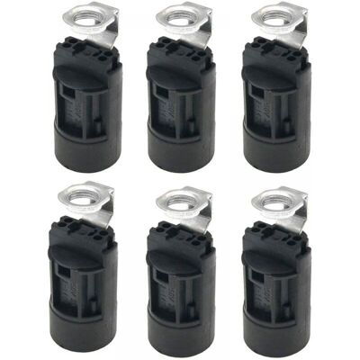 OEM 6 Portalampade A Candela E14 In Plastica, Base Per Lampada, Supporto Per Portalampada Per La Realizzazione Di Lampade, Restauro Di Lampadari E Progetti Di Finitura Di Lampade. OEM 6 Portalampade A Candela E14 In Plastica, Base Per Lampada, Supporto Per Portalampada Per La Realizzazione Di Lampade, Restauro Di Lampadari E Progetti Di Finitura Di Lampade.