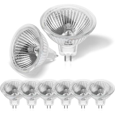 WUIPEO Confezione Da 8 Lampadine Alogene Mr16 Da 50w 12v, Faretti Alogeni Gu5.3 Dimmerabili Bianco Caldo 2800k, Lampadine Alogene A 2 Pin Con Copertura In Vetro Per Plafoniere E Faretti A Incasso. WUIPEO Confezione Da 8 Lampadine Alogene Mr16 Da 50w 12v, Faretti Alogeni Gu5.3 Dimmerabili Bianco Caldo 2800k, Lampadine Alogene A 2 Pin Con Copertura In Vetro Per Plafoniere E Faretti A Incasso.