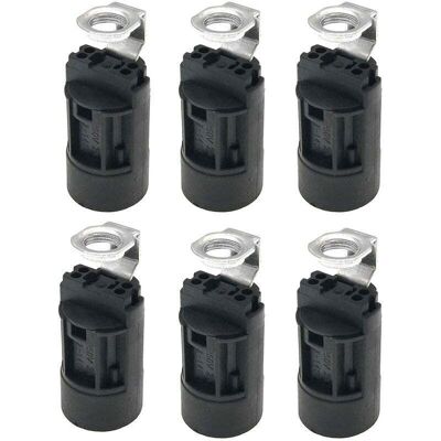 OEM 6 Portalampade A Candela E14 In Plastica, Base Per Lampada, Supporto Per Portalampada Per La Realizzazione Di Lampade, Lampadari, Restauro E Finitura Di Lampade -crezuo OEM 6 Portalampade A Candela E14 In Plastica, Base Per Lampada, Supporto Per Portalampada Per La Realizzazione Di Lampade, Lampadari, Restauro E Finitura Di Lampade -crezuo