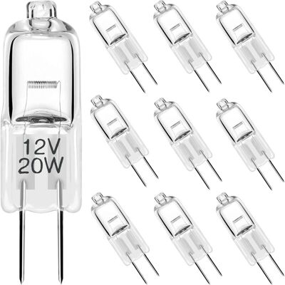 TRYWISE Lampade Alogene Gy6.35 12 V – Confezione Da 10, Potenza 35 W / 50 W, Regolabili, Forma Cilindrica T4, Tipo Jc, Per Illuminazione Paesaggistica E Interna TRYWISE Lampade Alogene Gy6.35 12 V – Confezione Da 10, Potenza 35 W / 50 W, Regolabili, Forma Cilindrica T4, Tipo Jc, Per Illuminazione Paesaggistica E Interna