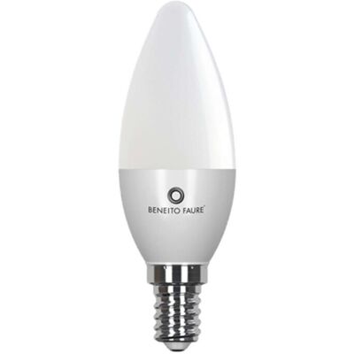 BENEITO FAURE Lampadina Led Retrofit Flama Beneito & Faure 5,5w E14/e27 360 Gradi 3000k - Illuminazione Interni Ad Alta Efficienza Energetica BENEITO FAURE Lampadina Led Retrofit Flama Beneito & Faure 5,5w E14/e27 360 Gradi 3000k - Illuminazione Interni Ad Alta Efficienza Energetica