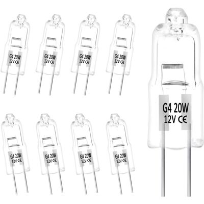 OEM Lampadine Alogene G4, Luce Bianca Calda 12v 20w, Attacco A Spina, Dimmerabili, Bassa Tensione, Capsula Trasparente, 10 OEM Lampadine Alogene G4, Luce Bianca Calda 12v 20w, Attacco A Spina, Dimmerabili, Bassa Tensione, Capsula Trasparente, 10