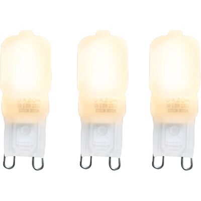 LUEDD Set Di 3 Lampadine Led G9 Cute Pc 2w 200lm 2700k - LUEDD Set Di 3 Lampadine Led G9 Cute Pc 2w 200lm 2700k -