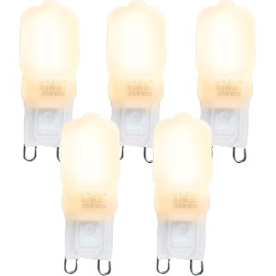 LUEDD Set Di 5 Lampadine Led G9 Cute Pc 2w 200lm 2700k - LUEDD Set Di 5 Lampadine Led G9 Cute Pc 2w 200lm 2700k -