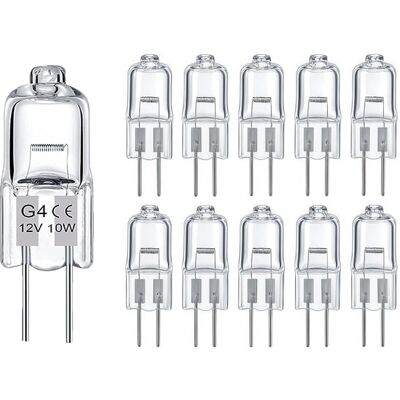 BEXTCOK Set Da 10 Lampadine Alogene G4 – 160 Lumen – Bianco Caldo 2800k – Dimmerabili – Illuminazione Domestica E Commerciale – Durata 3000h BEXTCOK Set Da 10 Lampadine Alogene G4 – 160 Lumen – Bianco Caldo 2800k – Dimmerabili – Illuminazione Domestica E Commerciale – Durata 3000h