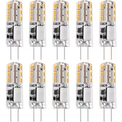 OEM 10 Lampade Led G4, 12 V Ca/cc, Bianco Caldo 3000 K, 2 W, Dimmerabili – Wellngs OEM 10 Lampade Led G4, 12 V Ca/cc, Bianco Caldo 3000 K, 2 W, Dimmerabili – Wellngs