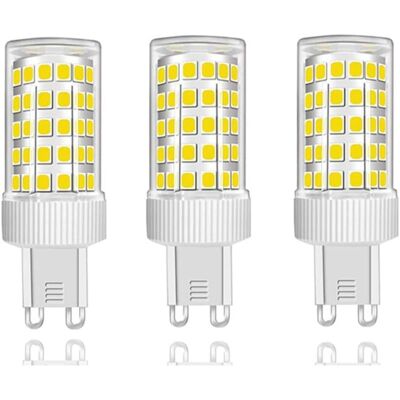 DPZO Confezione Da 3 Lampadine Led G9 Da 10w, Equivalenti A Una Lampadina Alogena Da 150w, 86 Led, 1000lm, Angolo Del Fascio Luminoso Di 360°, Ultra Luminose, Ac 220-240v, Non Dimmerabili, Bianco Freddo 60 DPZO Confezione Da 3 Lampadine Led G9 Da 10w, Equivalenti A Una Lampadina Alogena Da 150w, 86 Led, 1000lm, Angolo Del Fascio Luminoso Di 360°, Ultra Luminose, Ac 220-240v, Non Dimmerabili, Bianco Freddo 60