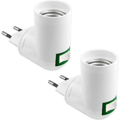 URSUS Lampada Da Parete Per Cucina A 230 V Ca Con Attacco E27 E Interruttore Wireless, Portalampada A Led, Mini Applique Da Interno Con Adattatore E27, Faretto E27, Confezione Da 2 (lampadina Non Inclusa) URSUS Lampada Da Parete Per Cucina A 230 V Ca Con Attacco E27 E Interruttore Wireless, Portalampada A Led, Mini Applique Da Interno Con Adattatore E27, Faretto E27, Confezione Da 2 (lampadina Non Inclusa)