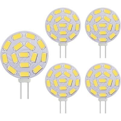 DPZO Lampadine Led G4 Da 3w, Equivalenti A Lampade Alogene Da 20-30w, Attacco G4, Ac/dc 12v, 300 Lumen, Illuminazione A Incasso, Illuminazione Su Binario, Luce Bianca (6000k, 5 Pezzi) DPZO Lampadine Led G4 Da 3w, Equivalenti A Lampade Alogene Da 20-30w, Attacco G4, Ac/dc 12v, 300 Lumen, Illuminazione A Incasso, Illuminazione Su Binario, Luce Bianca (6000k, 5 Pezzi)