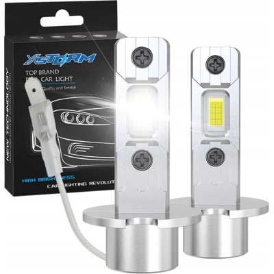 OEM Lampadine Led H3 Xstorm D7, Montaggio 1 A 1, Luce Bianca Fredda Perfetta, Bianco Xenon 6000k - Set. OEM Lampadine Led H3 Xstorm D7, Montaggio 1 A 1, Luce Bianca Fredda Perfetta, Bianco Xenon 6000k - Set.